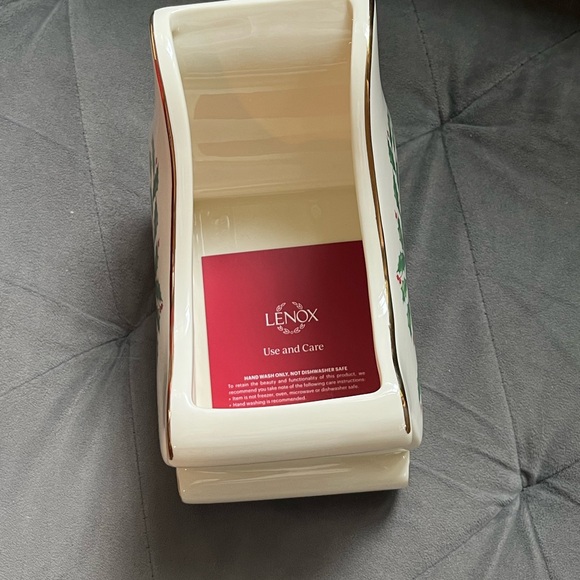 NWT Lenox Holiday Sleigh Candy Dish - Picture 5 of 7